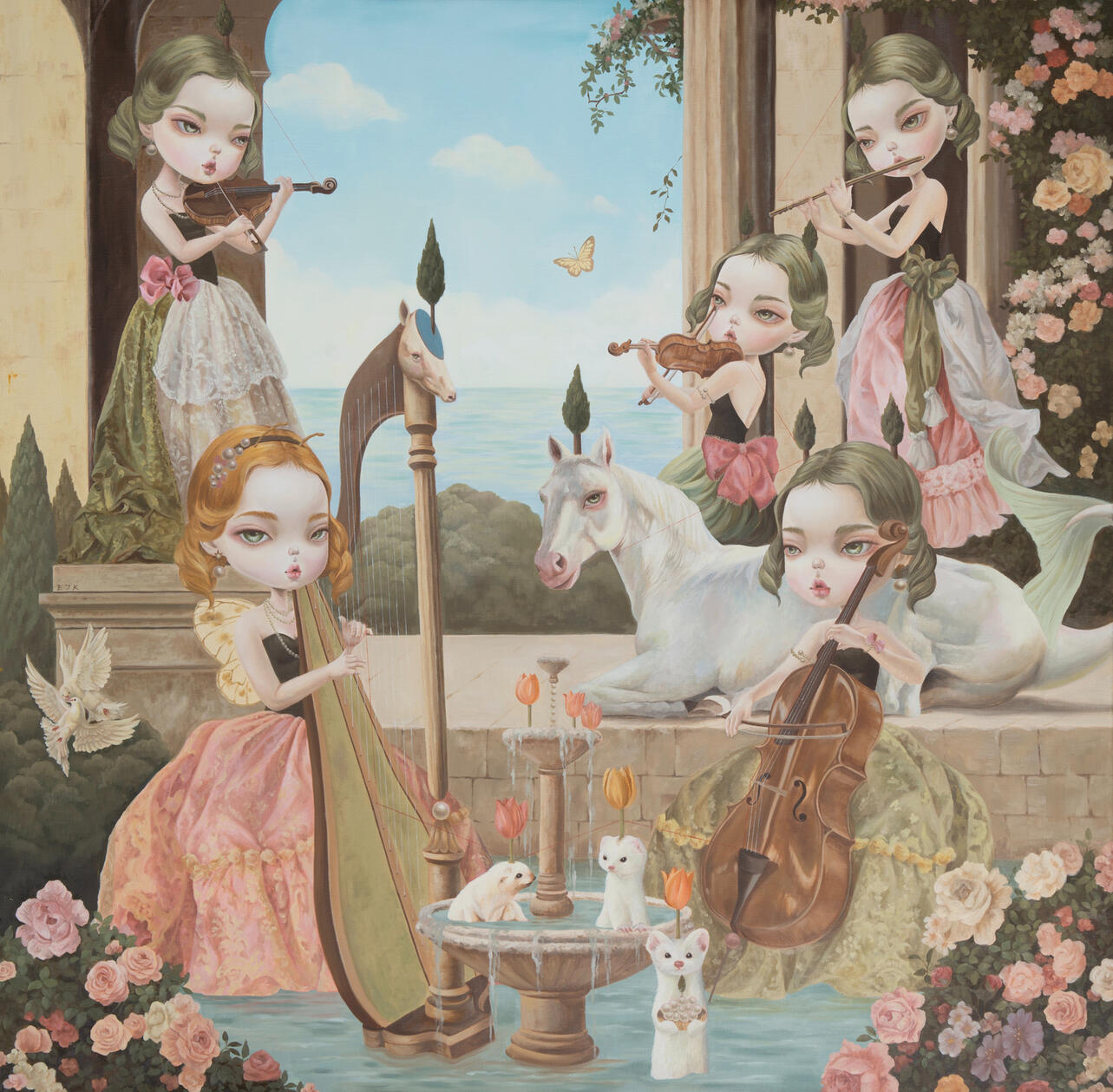 uncomfortable harmony#1,72.7x60.6cm,oil on canvas,2025
