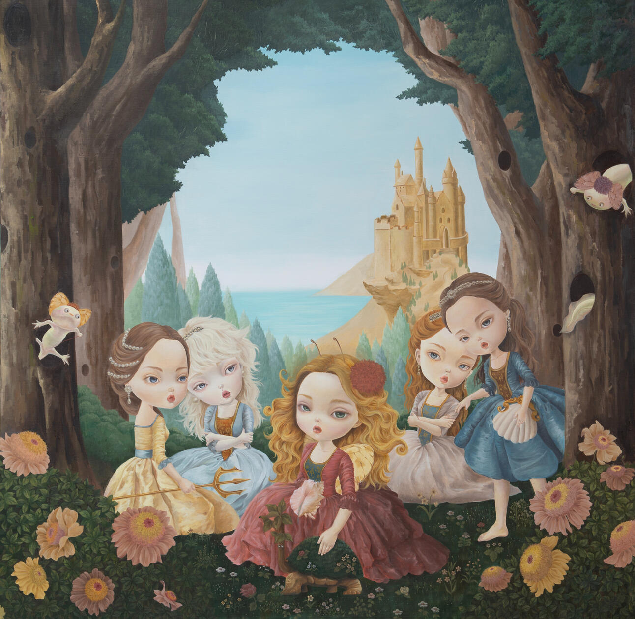 Strange Narace, 이상한 나레이스, oil on canvas,130.3x130.3cm, 2024