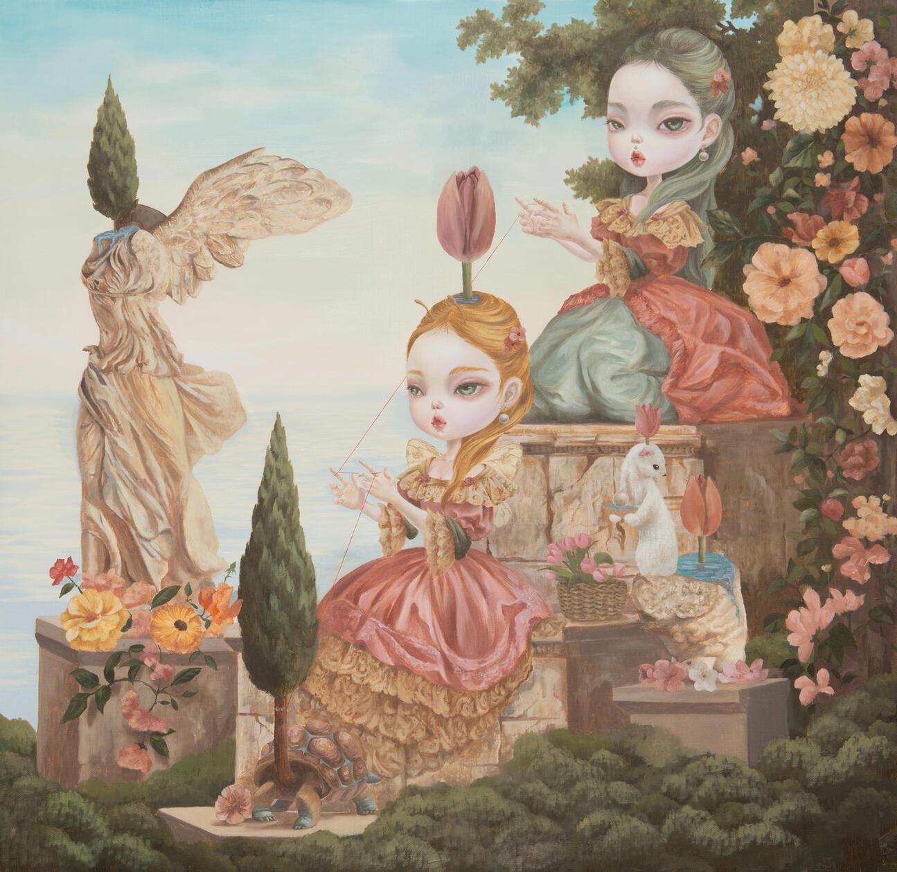 Plant Yourself in Me, 나에게 너를 심어, 72.7x72.7cm, oil on canvas, 2025, Private Collection