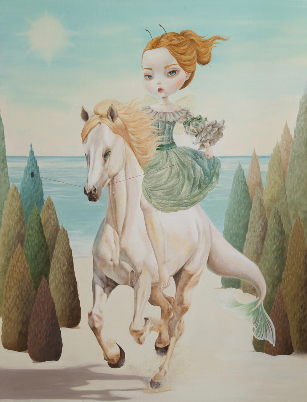 RED THREAD To Shine Brightly Oil on Canvas 116.8 × 91.0 cm 2024